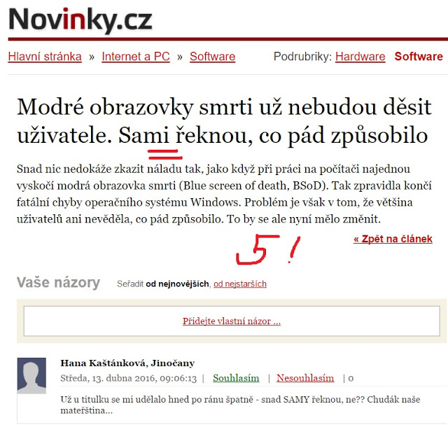 http://www.novinky.cz/internet-a-pc/software/400321-modre-obrazovky-smrti-uz-nebudou-desit-uzivatele-sami-reknou-co-pad-zpusobilo.html